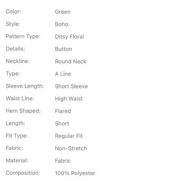 Cottagecore Emerald Floral A-Line Dress - Picture 4 of 6